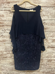 NAVY MIDI DRESS