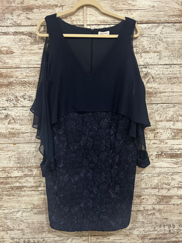 NAVY MIDI DRESS