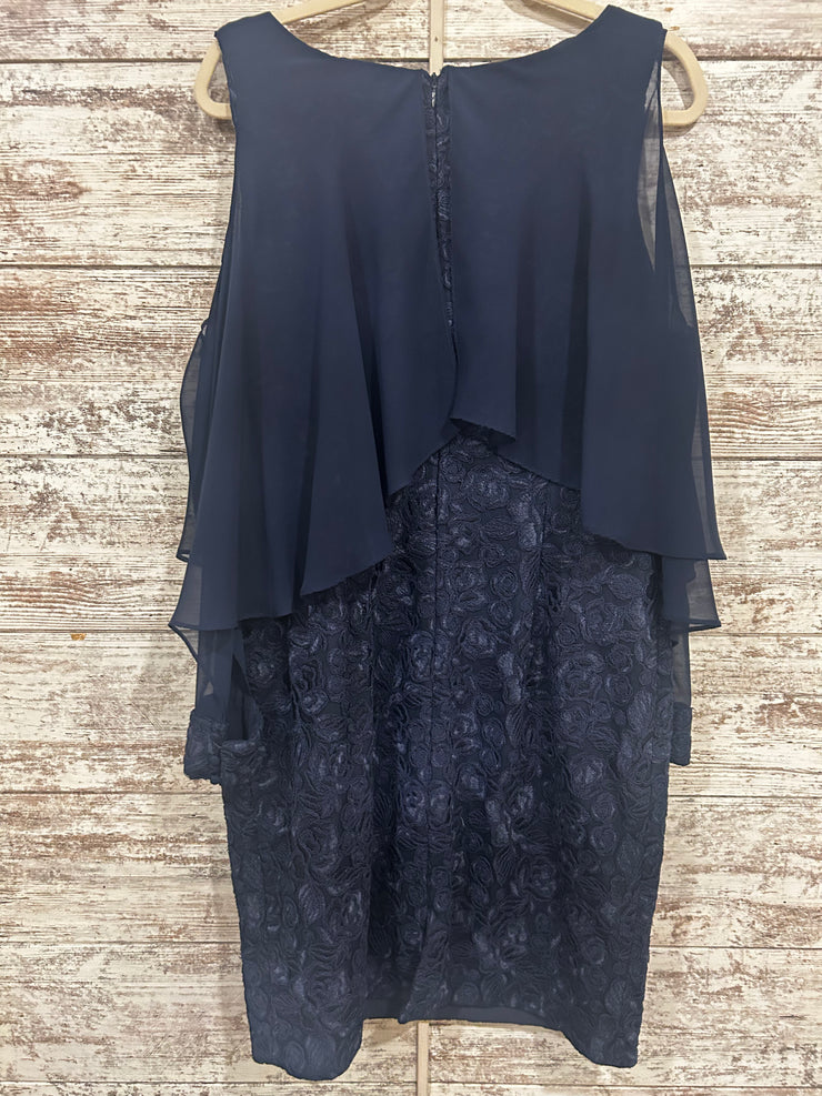 NAVY MIDI DRESS
