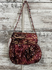 PURPLE/GOLD LACE PURSE