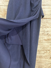 NAVY SPARKLY LONG EVENING GOWN