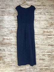 NAVY SPARKLY LONG EVENING GOWN