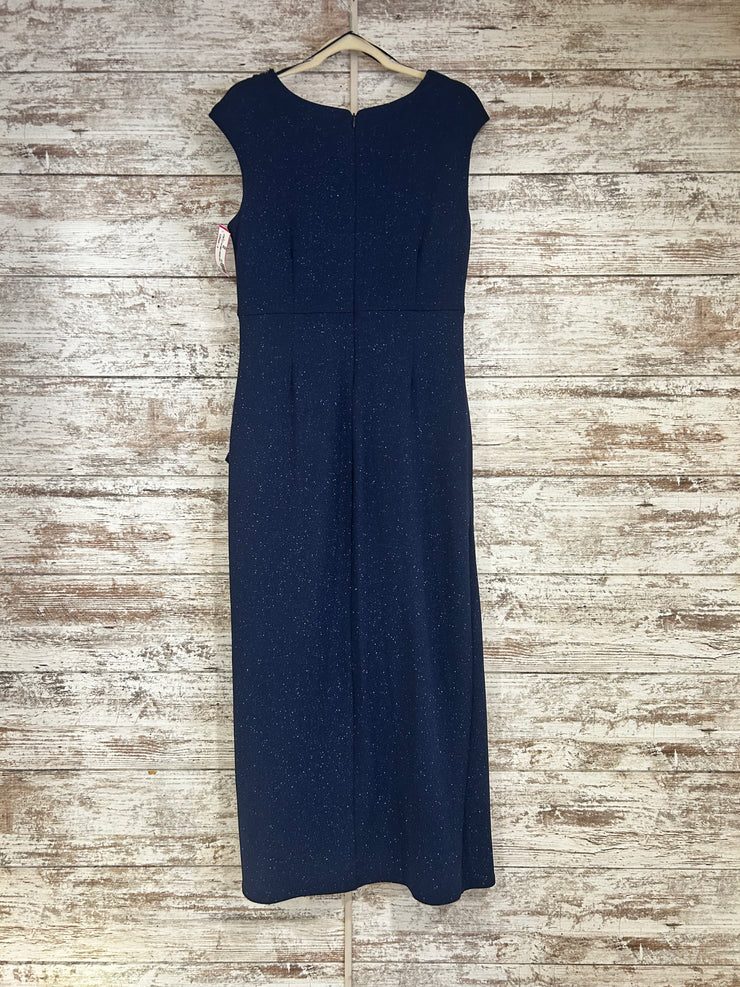 NAVY SPARKLY LONG EVENING GOWN