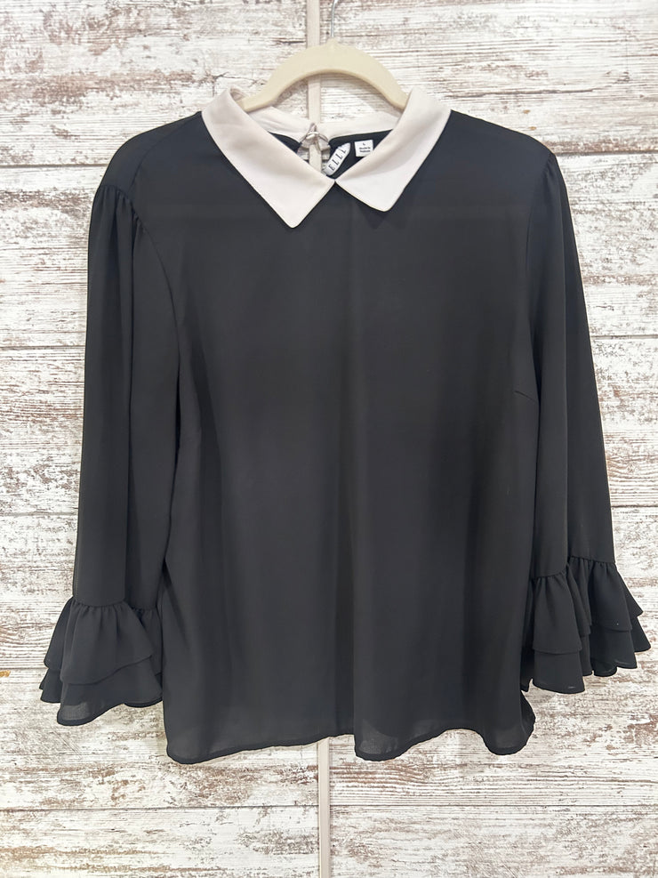 BLACK/WHITE BLOUSE