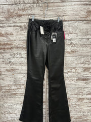 BLACK PLEATHER PANTS-NEW $80