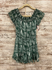 GREEN/WHITE ROMPER (NEW) $50