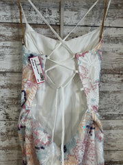 WHITE/FLORAL LONG DRESS (NEW)