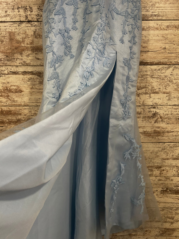 BLUE/FLORAL MERMAID GOWN