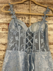 BLUE/FLORAL MERMAID GOWN