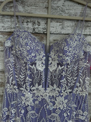 LAVENDER/WHITE FLORAL DRESS