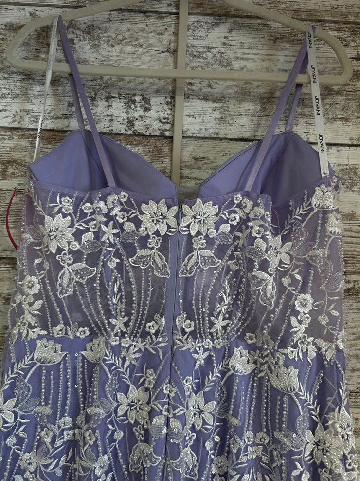 LAVENDER/WHITE LONG DRESS