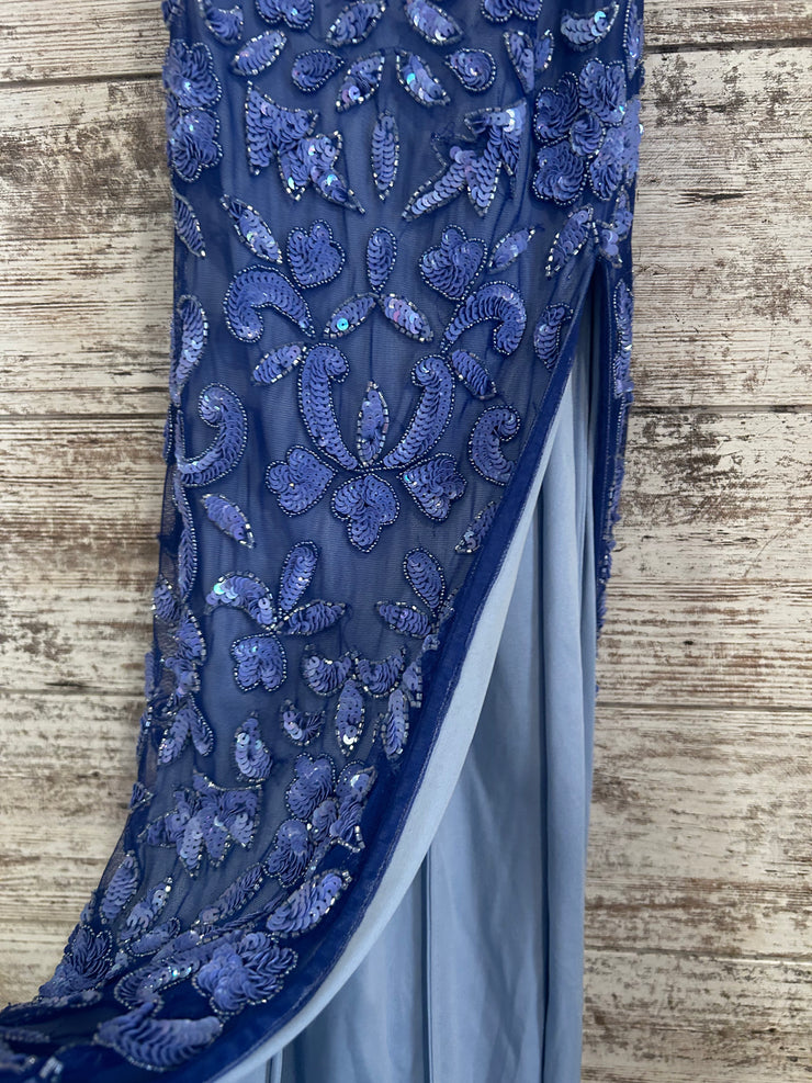 BLUE SEQUIN LONG DRESS (NEW)