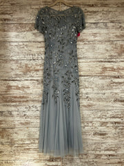 BLUE/GRAY SEQUIN LONG DRESS