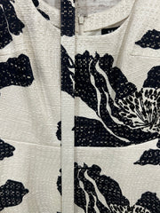 WHITE/NAVY FLORAL DRESS $300