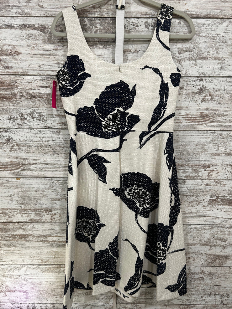 WHITE/NAVY FLORAL DRESS $300
