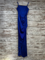 ROYAL BLUE LONG EVENING GOWN