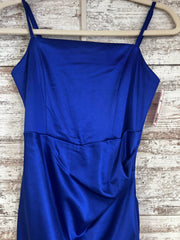 ROYAL BLUE LONG EVENING GOWN