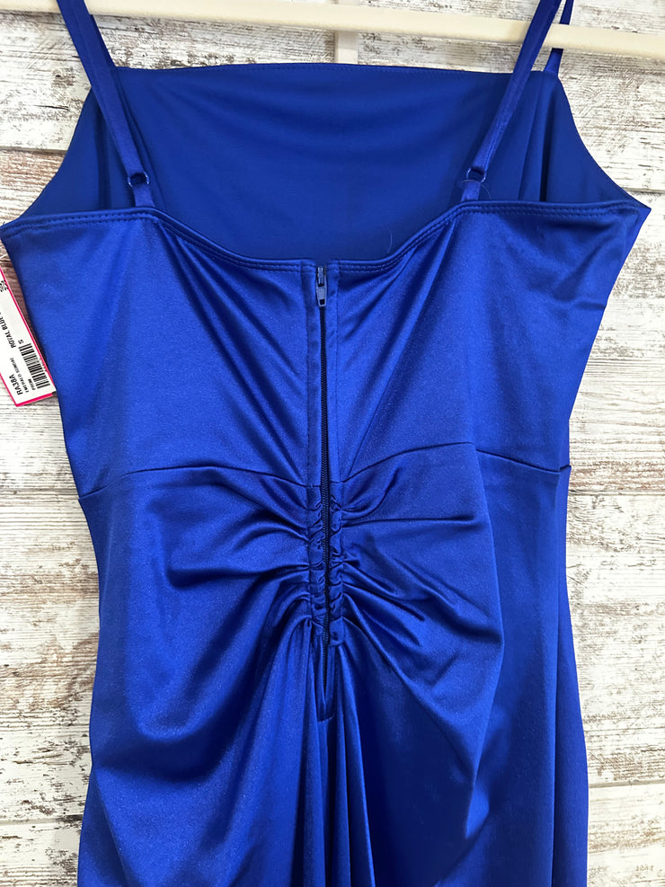 ROYAL BLUE LONG EVENING GOWN