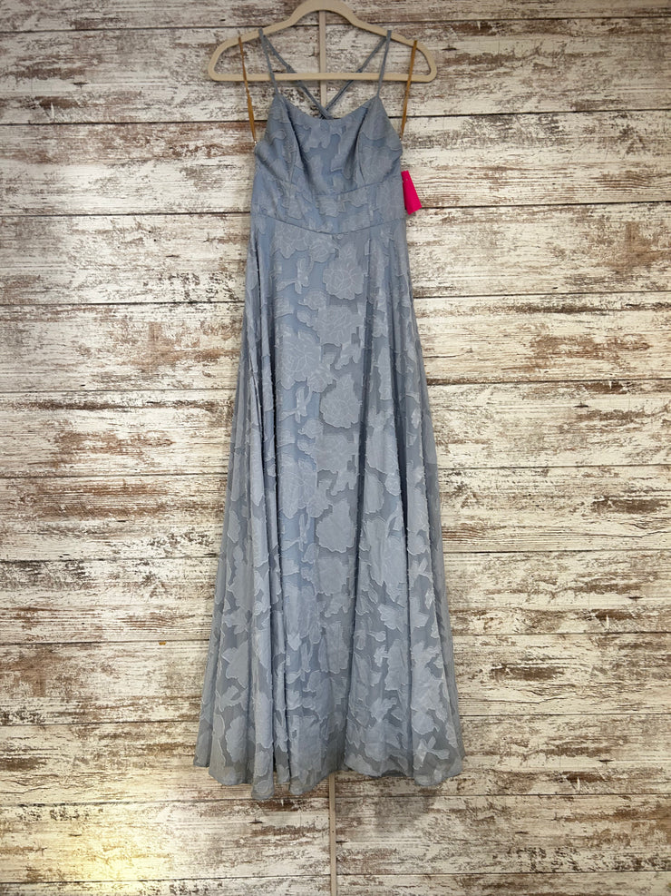 BLUE A LINE GOWN