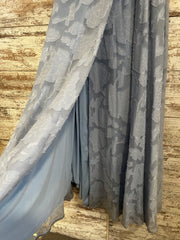 BLUE A LINE GOWN