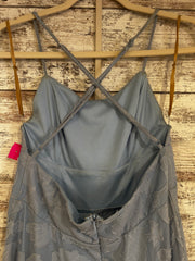BLUE A LINE GOWN
