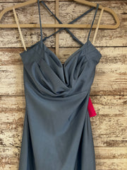 BLUE LONG EVENING GOWN
