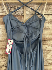 BLUE LONG EVENING GOWN