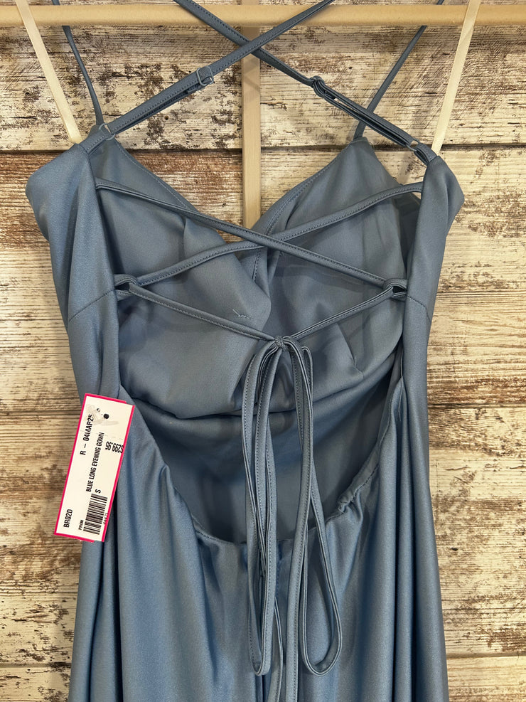BLUE LONG EVENING GOWN