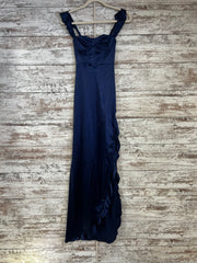 NAVY LONG EVENING GOWN