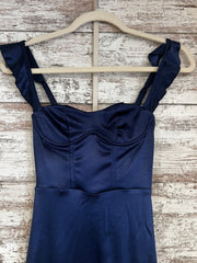 NAVY LONG EVENING GOWN