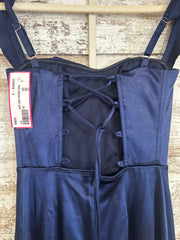 NAVY LONG EVENING GOWN