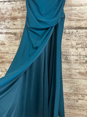 GREEN/TEAL LONG EVENING GOWN