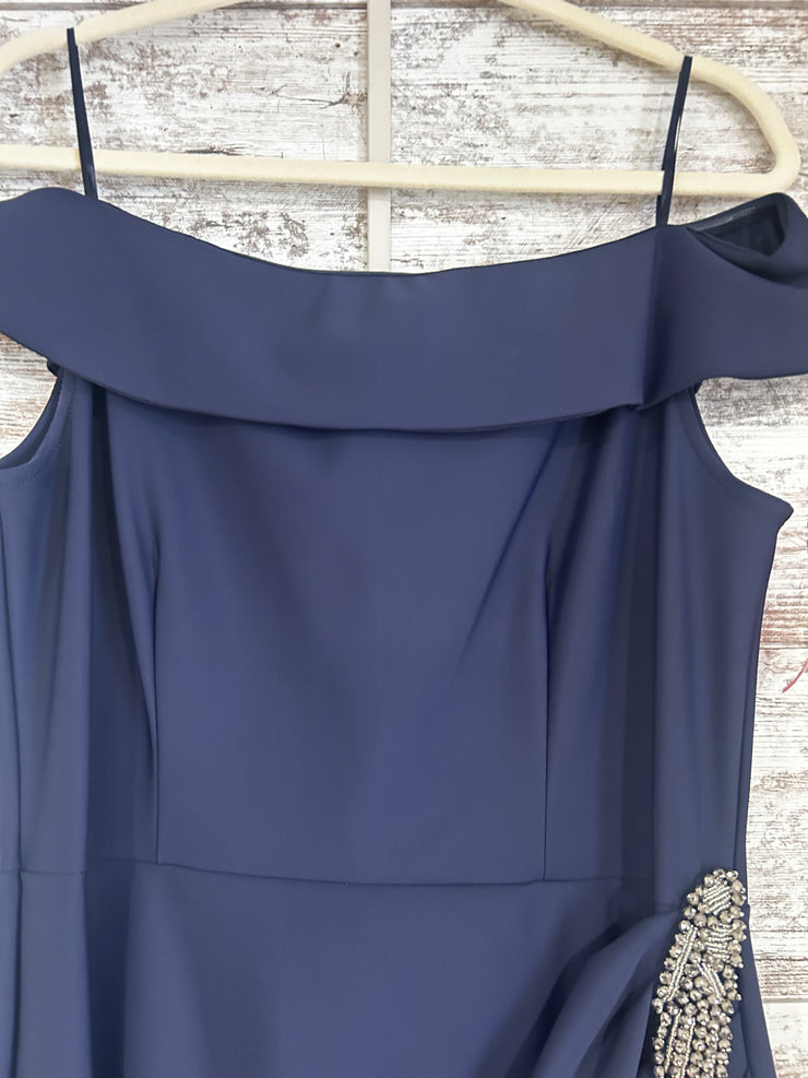 NAVY LONG EVENING GOWN-NEW$400
