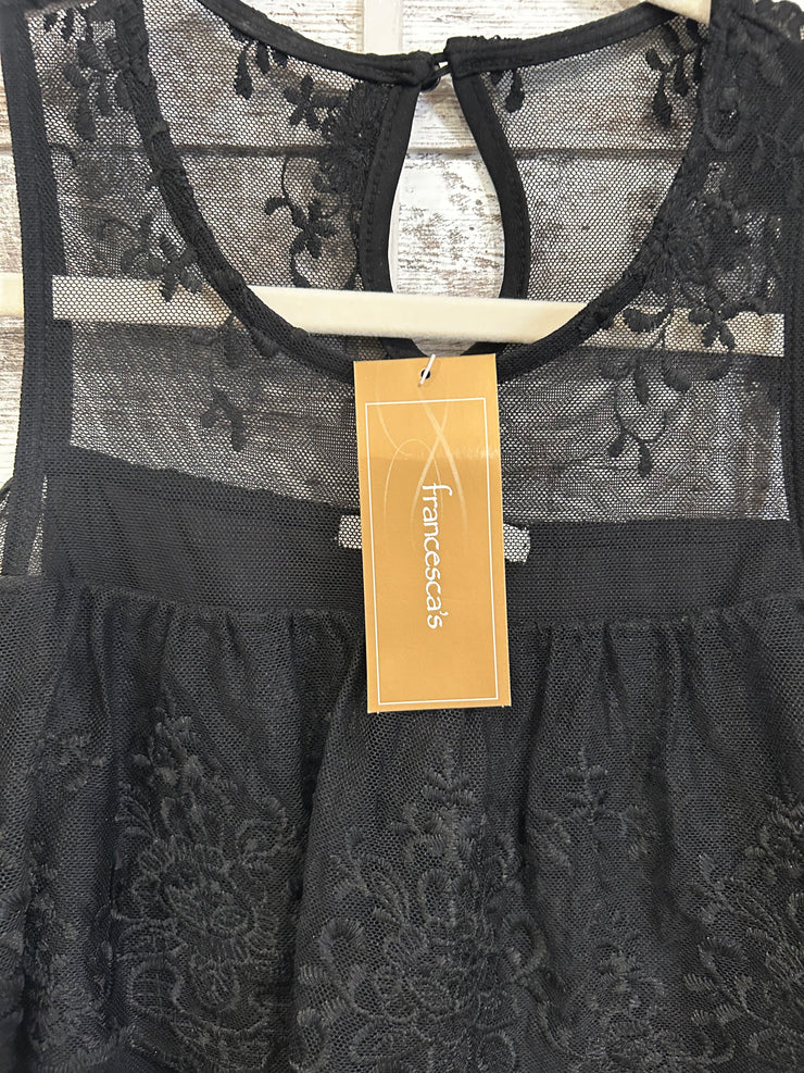 BLACK/LACE TOP (NEW) $59