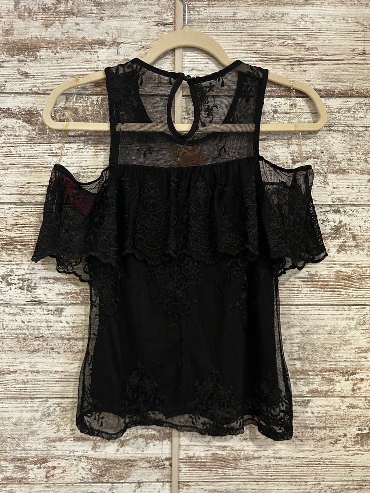 BLACK/LACE TOP (NEW) $59