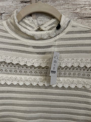 IVORY LONG SLEEVE TOP-NEW $89