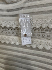 IVORY LONG SLEEVE TOP-NEW $89