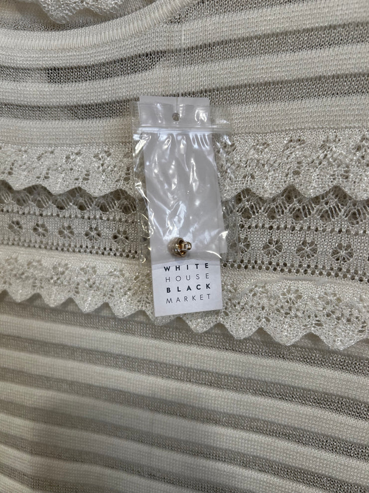 IVORY LONG SLEEVE TOP-NEW $89
