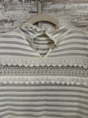 IVORY LONG SLEEVE TOP-NEW $89