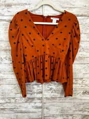 BROWN ANTHROPOLOGIE TOP $128