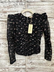 BLACK/FLORAL TOP (NEW) $120