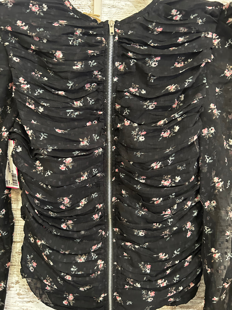 BLACK/FLORAL TOP (NEW) $120