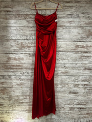 RED LONG EVENING GOWN