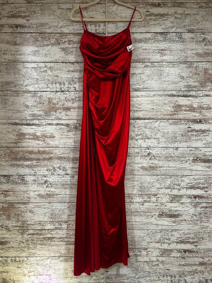 RED LONG EVENING GOWN