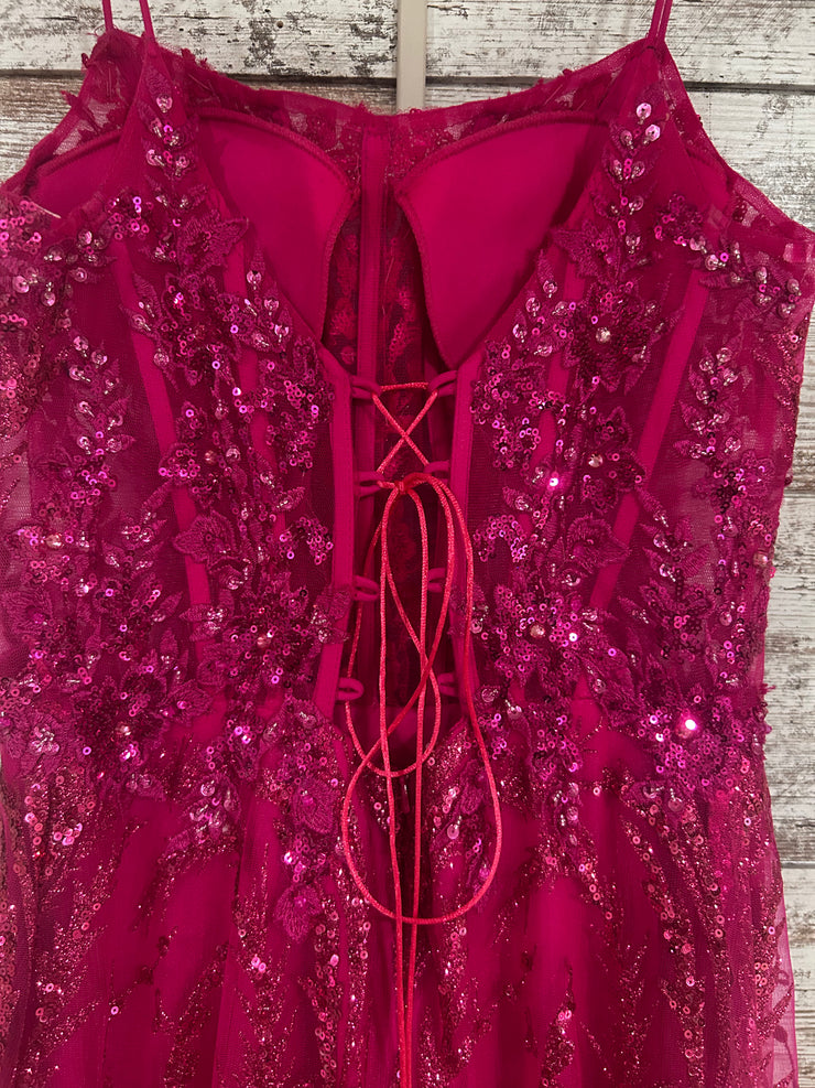 PINK SPARKLY LONG DRESS/MERMAI