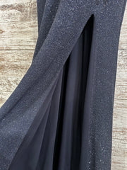 GRAY SPARKLY LONG EVENING GOWN