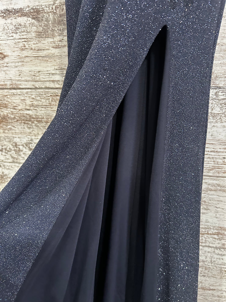 GRAY SPARKLY LONG EVENING GOWN