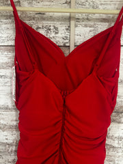 RED LONG EVENING GOWN