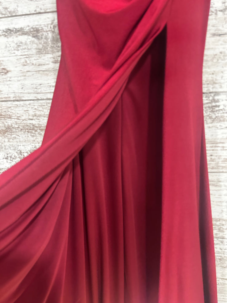 BURGUNDY LONG EVENING GOWN-NEW
