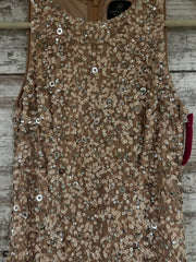 PINK SEQUIN LONG EVENING GOWN